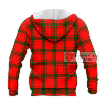 Darroch Tartan Knitted Hoodie with Family Crest DNA In Me Style - Tartan Vibes Clothing