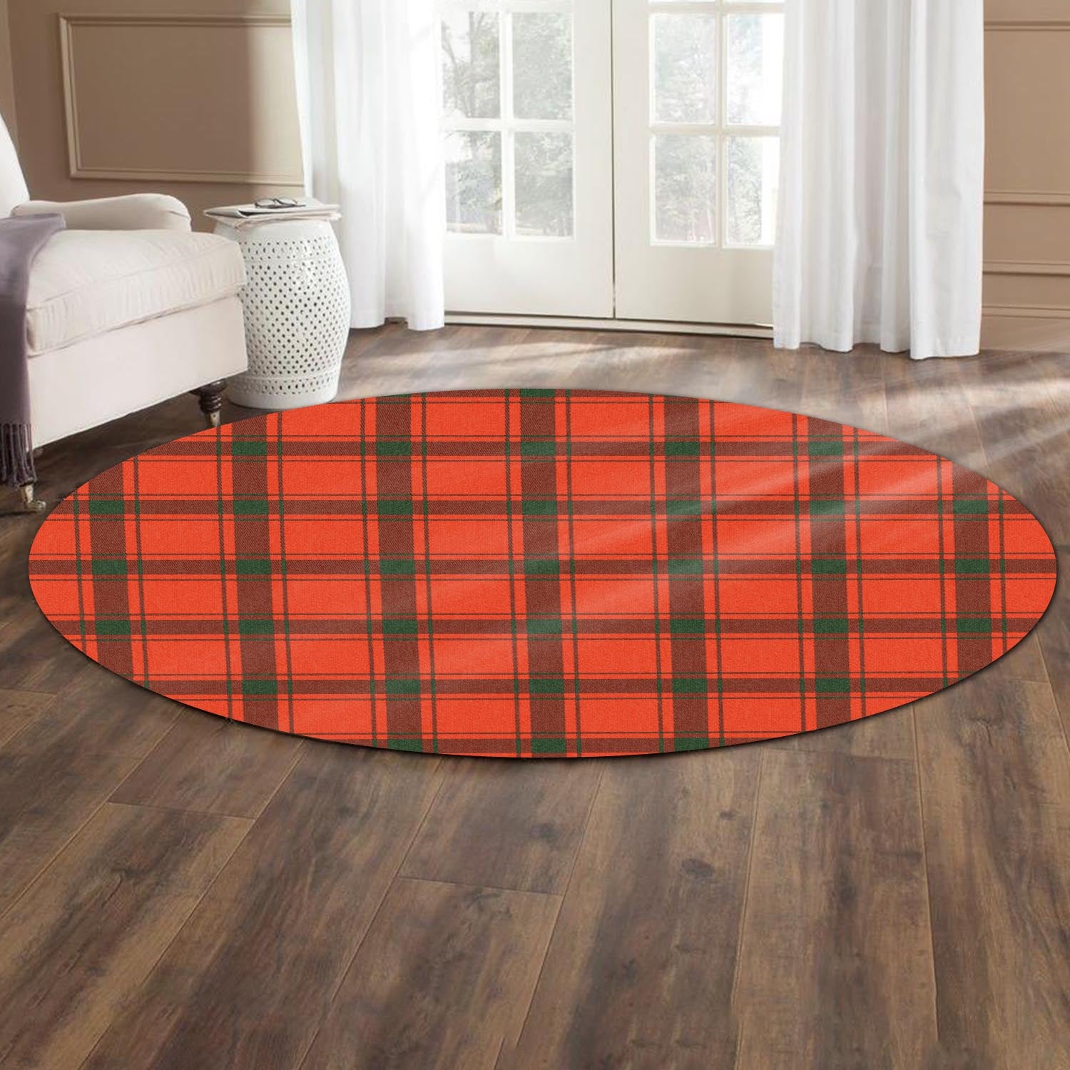 Darroch Tartan Round Rug - Tartan Vibes Clothing