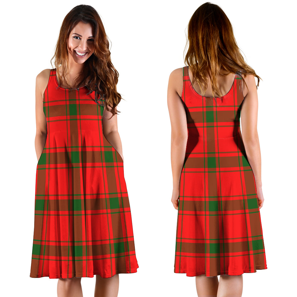 Darroch Tartan Sleeveless Midi Womens Dress - Tartan Vibes Clothing