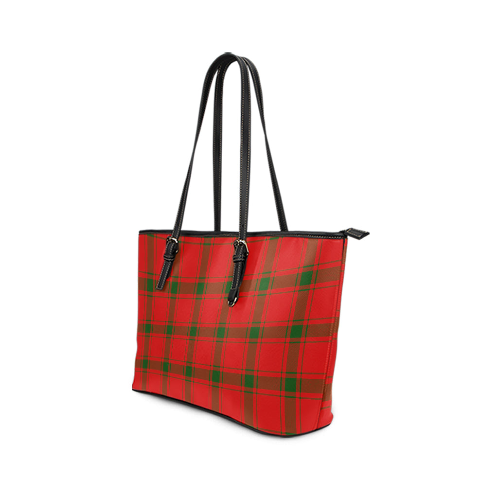 Darroch Tartan Leather Tote Bag - Tartan Vibes Clothing