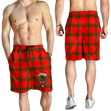 Darroch Tartan Mens Shorts with Family Crest - Tartan Vibes Clothing