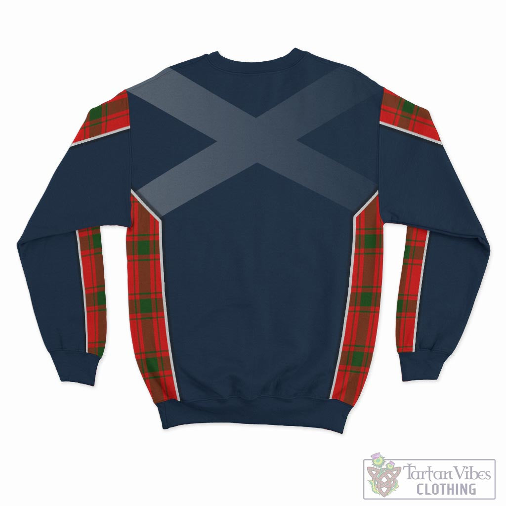 Darroch Tartan Sweatshirt with Family Crest and Scottish Thistle Vibes Sport Style - Tartan Vibes Clothing