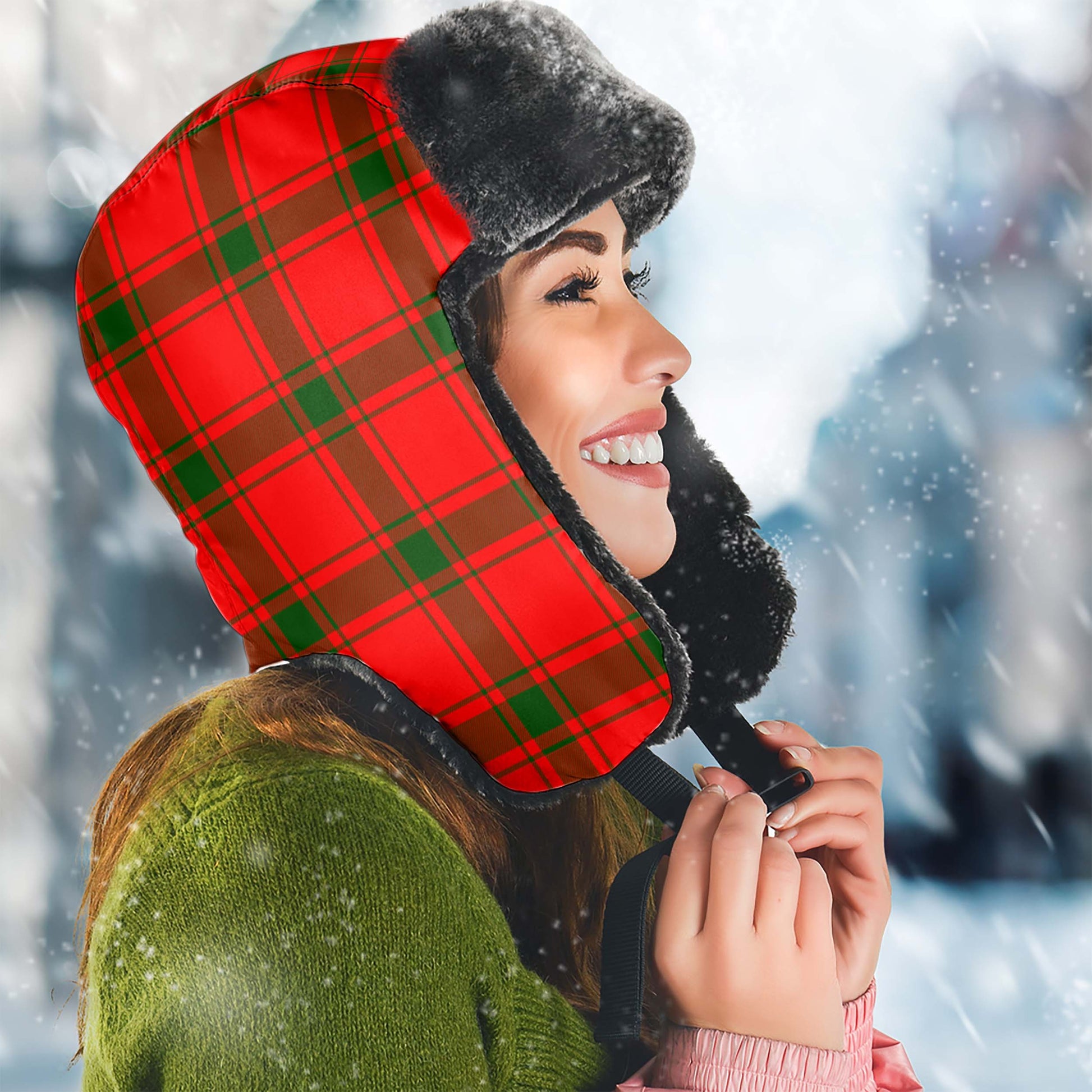 Darroch Tartan Winter Trapper Hat - Tartan Vibes Clothing