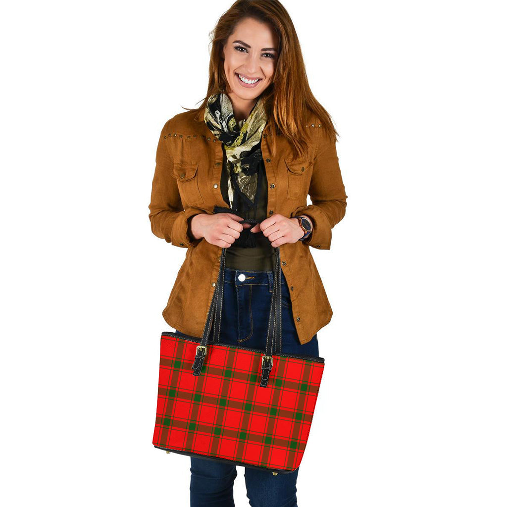 Darroch Tartan Leather Tote Bag - Tartan Vibes Clothing
