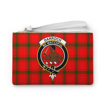 Tartan Vibes Clothing Darroch Family Crest Tartan Clutch Bag