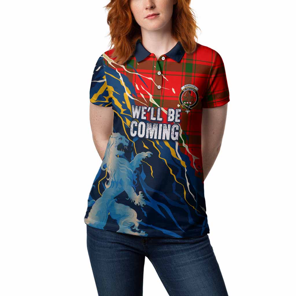 Darroch Scotland Tartan Women Polo Shirt WC2026 Football - We'll Be Coming