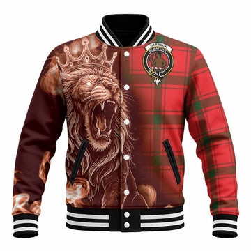 Darroch Tartan Baseball Jacket Roaring Lion Heritage