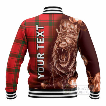 Darroch Tartan Baseball Jacket Roaring Lion Heritage
