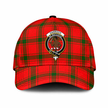 Darroch Tartan Classic Cap with Family Crest