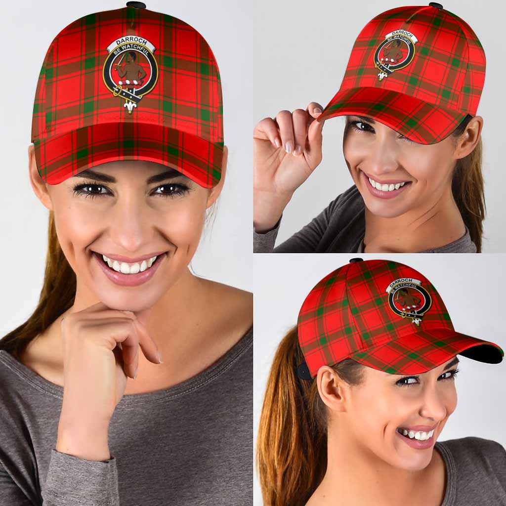 Darroch Tartan Classic Cap with Family Crest