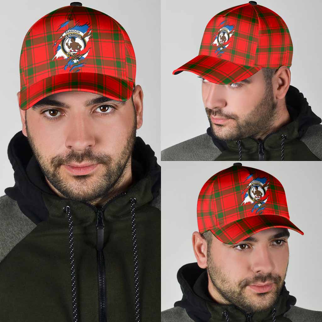 Darroch Tartan Classic Cap with Family Crest In Me Style