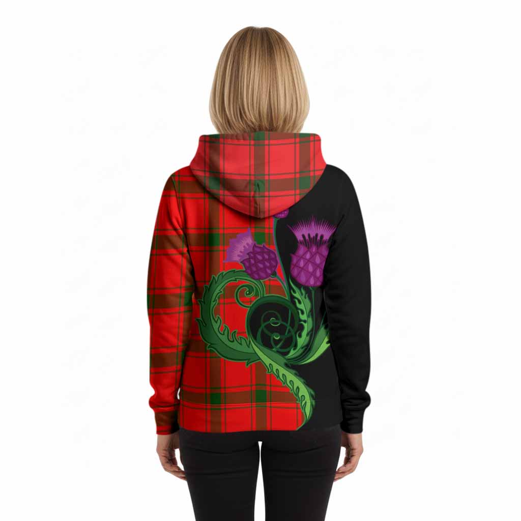 Darroch Tartan Hoodie Traditional Scottish Thistle