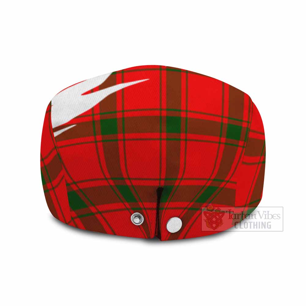 Darroch Tartan Loch Ness Monster Scottish Heritage Art Flat Cap, Jeff Cap
