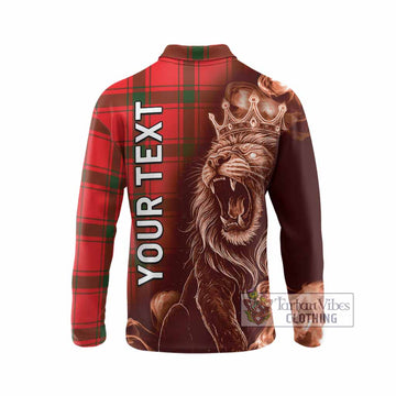Darroch Tartan Long Sleeve Polo Shirt Roaring Lion Heritage