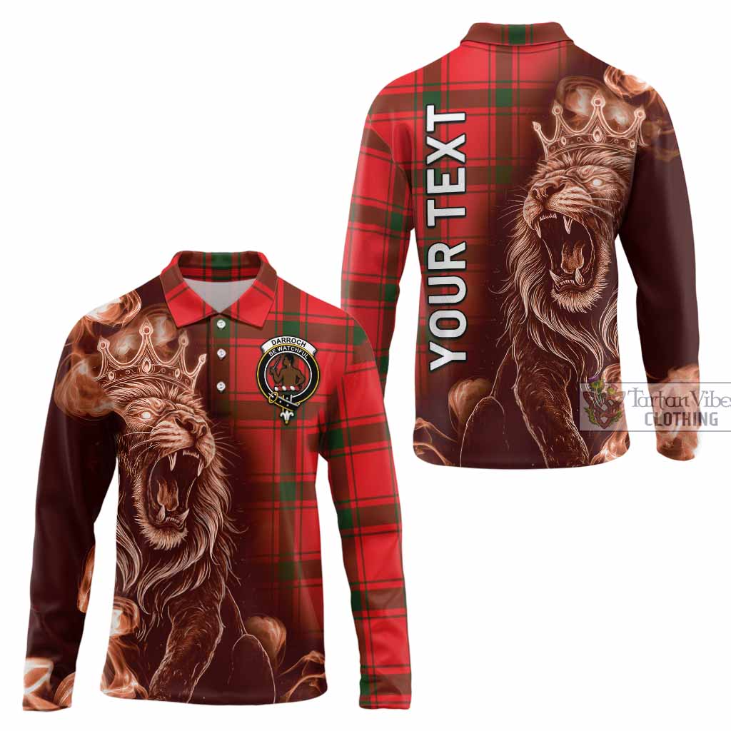 Darroch Tartan Long Sleeve Polo Shirt Roaring Lion Heritage