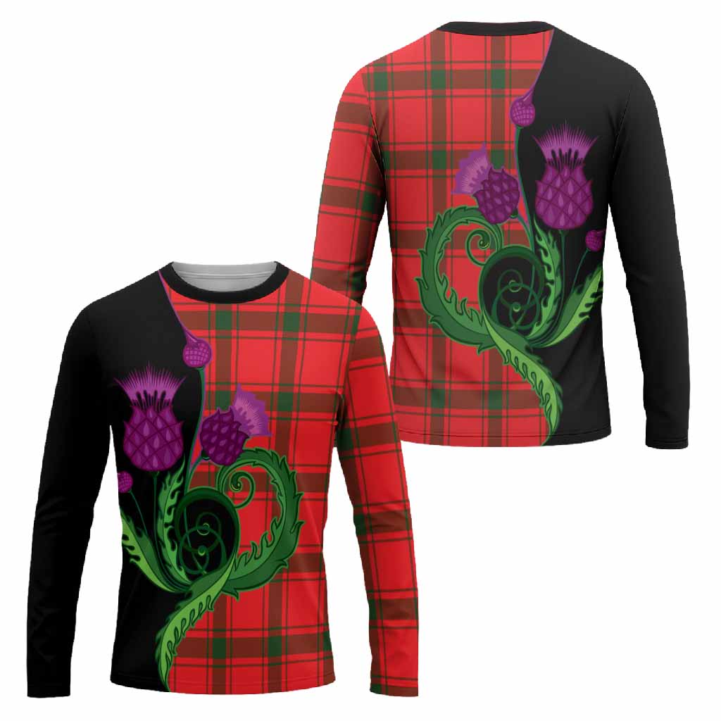Darroch Tartan Long Sleeve T-Shirt Traditional Scottish Thistle