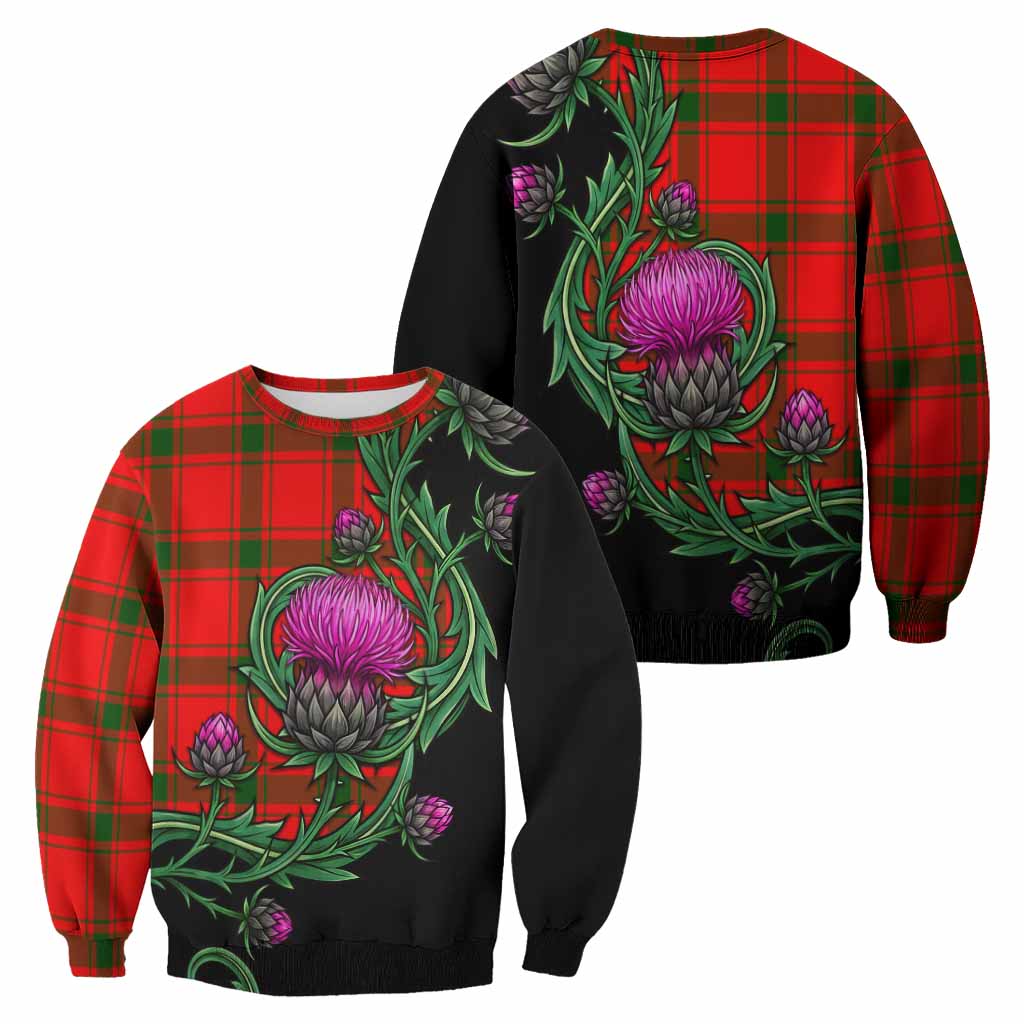 Darroch Tartan Sweatshirt Resilient Scottish Thistle - Tartan Vibes Clothing