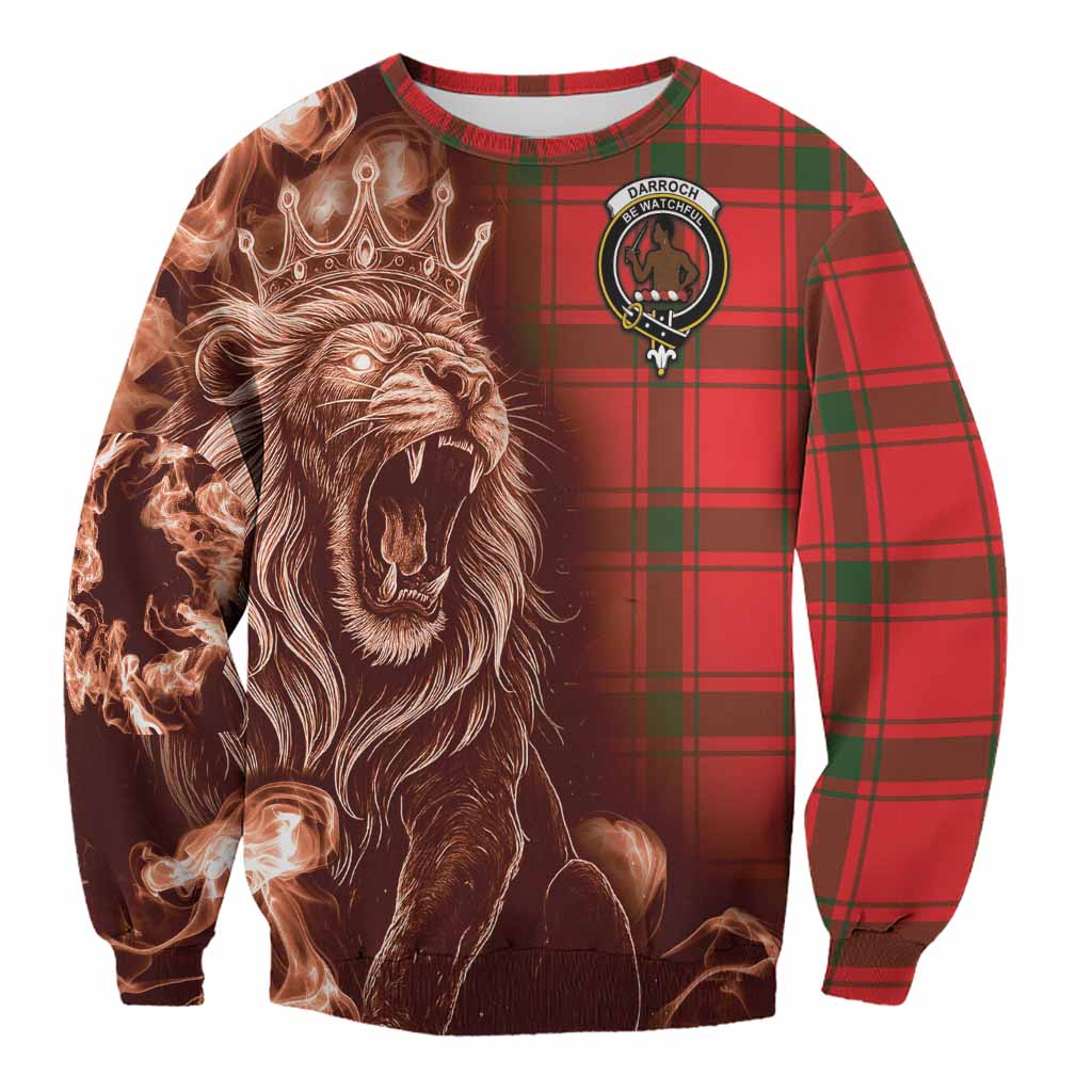 Darroch Tartan Sweatshirt Roaring Lion Heritage
