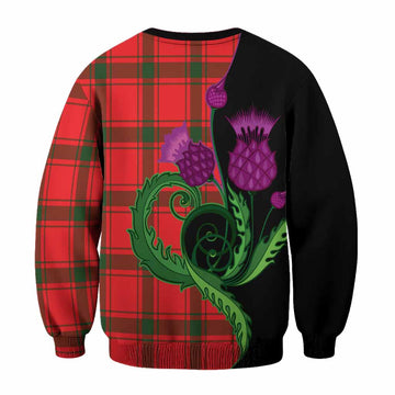 Darroch Tartan Sweatshirt Traditional Scottish Thistle