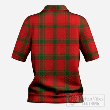 Darroch Tartan Women’s Polo Sweater Top with Family Crest