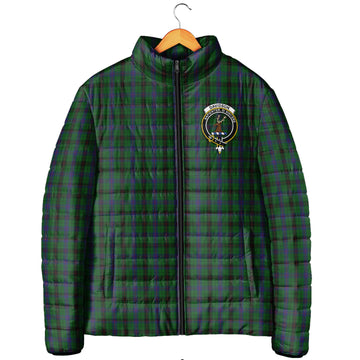 Davidson Tartan Padded Jacket with Family Crest