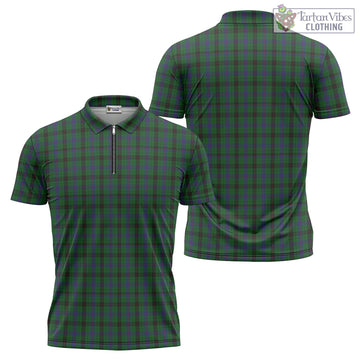Tartan Vibes Clothing Davidson Tartan Zipper Polo Shirt