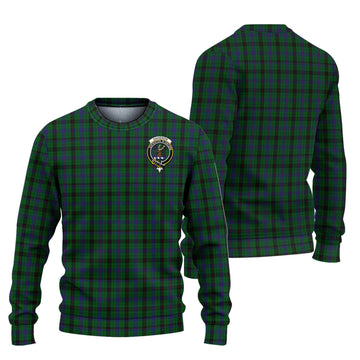 Davidson Tartan Knitted Sweater with Family Crest Unisex - Tartanvibesclothing