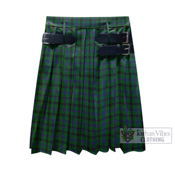 Davidson Tartan Men's Pleated Skirt - Fashion Casual Retro Scottish Kilt Style