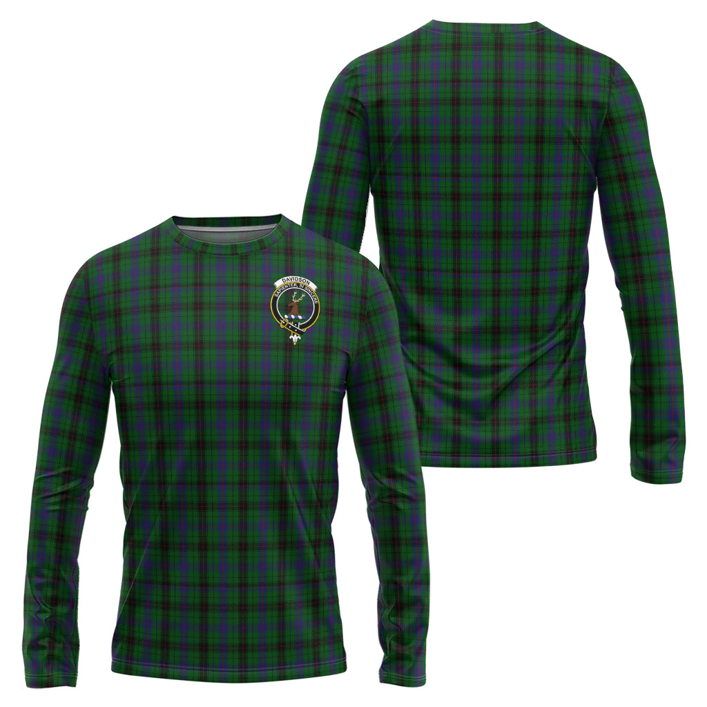 davidson-tartan-long-sleeve-t-shirt-with-family-crest