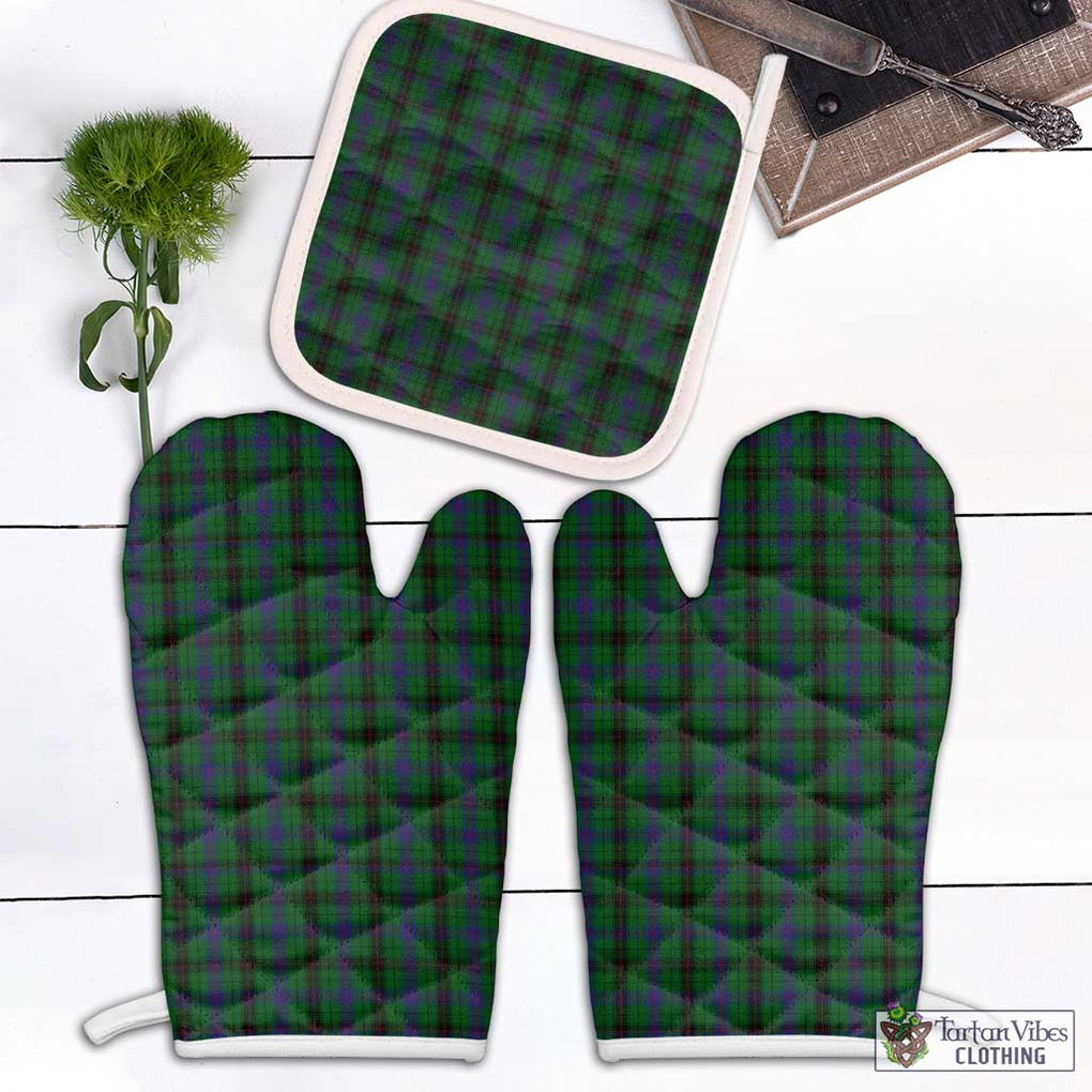 Davidson Tartan Combo Oven Mitt & Pot-Holder Combo 1 Oven Mitt & 1 Pot-Holder White - Tartan Vibes Clothing
