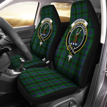 Davidson Tartan Car Seat Cover with Family Crest One Size - Tartanvibesclothing