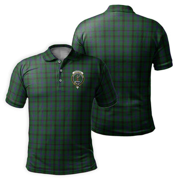Davidson Tartan Men's Polo Shirt with Family Crest