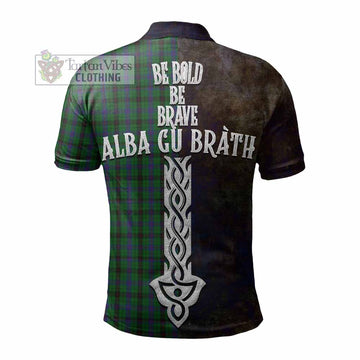 Davidson Tartan Family Crest Polo Shirt Alba Gu Brath Be Brave Lion Ancient Style