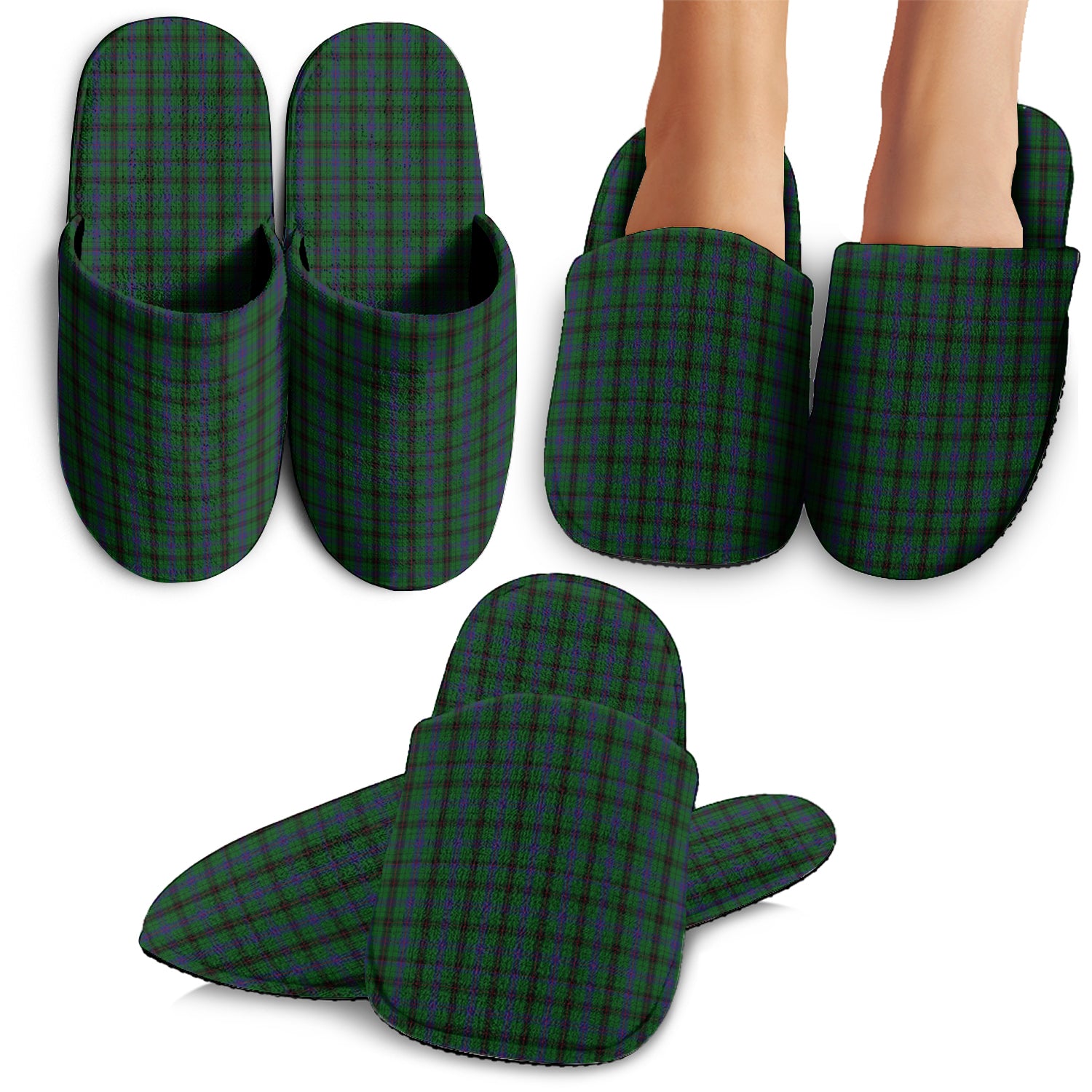 Davidson Tartan Home Slippers - Tartanvibesclothing