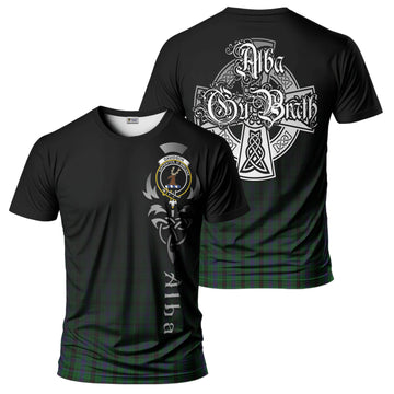 Davidson Tartan T-Shirt Featuring Alba Gu Brath Family Crest Celtic Inspired