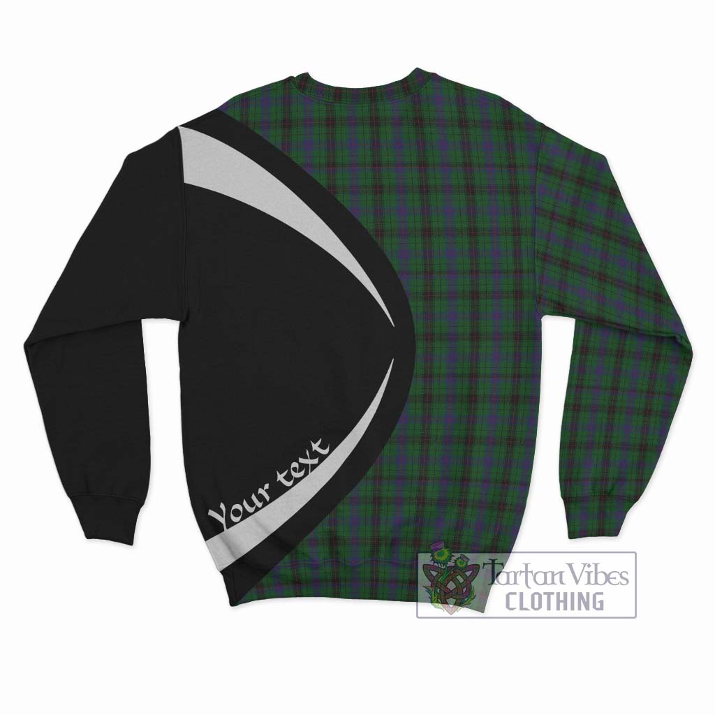 Davidson Tartan Sweatshirt with Family Crest Circle Style - Tartan Vibes Clothing