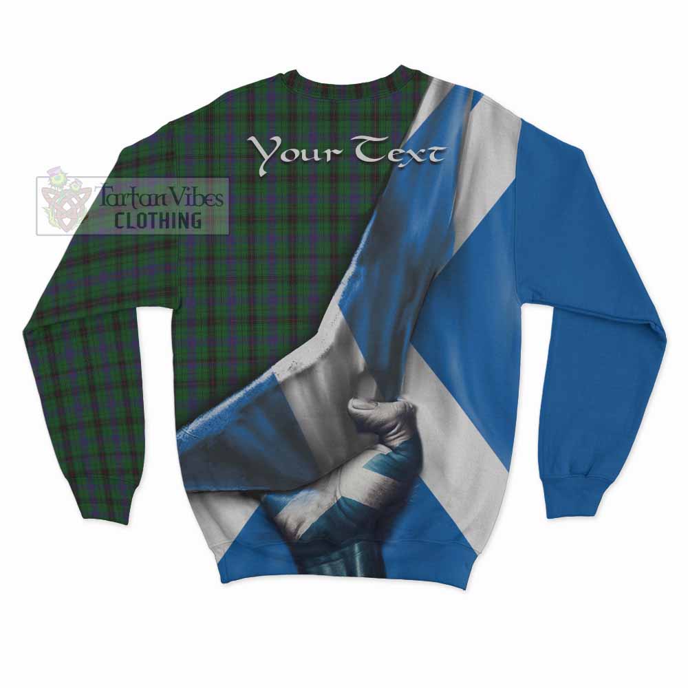 Tartan Vibes Clothing Davidson Tartan Sweatshirt with Family Crest Scotland Patriotic Style