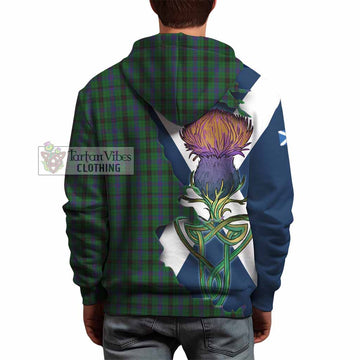 Davidson Tartan Family Crest Hoodie Scottish Thistle Celtic Inspired