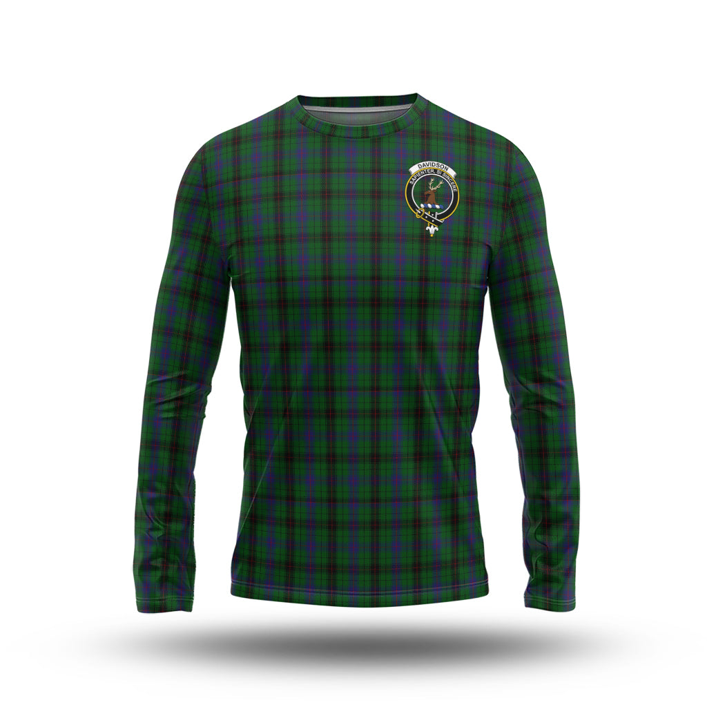 davidson-tartan-long-sleeve-t-shirt-with-family-crest