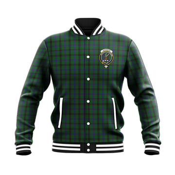 Davidson Tartan Baseball Jacket with Family Crest