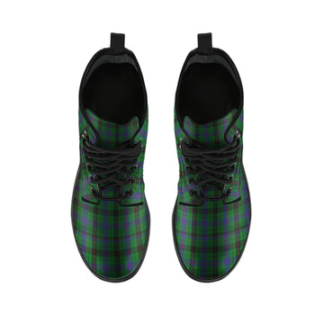 davidson-tartan-leather-boots