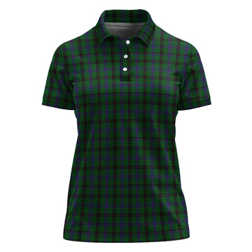 Davidson Tartan Polo Shirt For Women