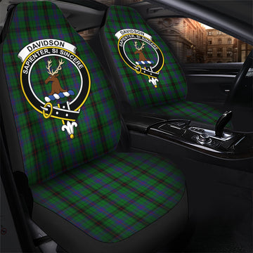 Davidson Tartan Car Seat Cover with Family Crest - Tartanvibesclothing