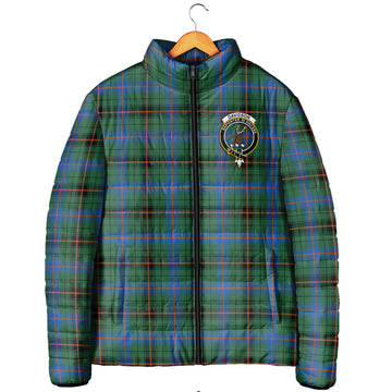 Davidson Ancient Tartan Padded Jacket with Family Crest