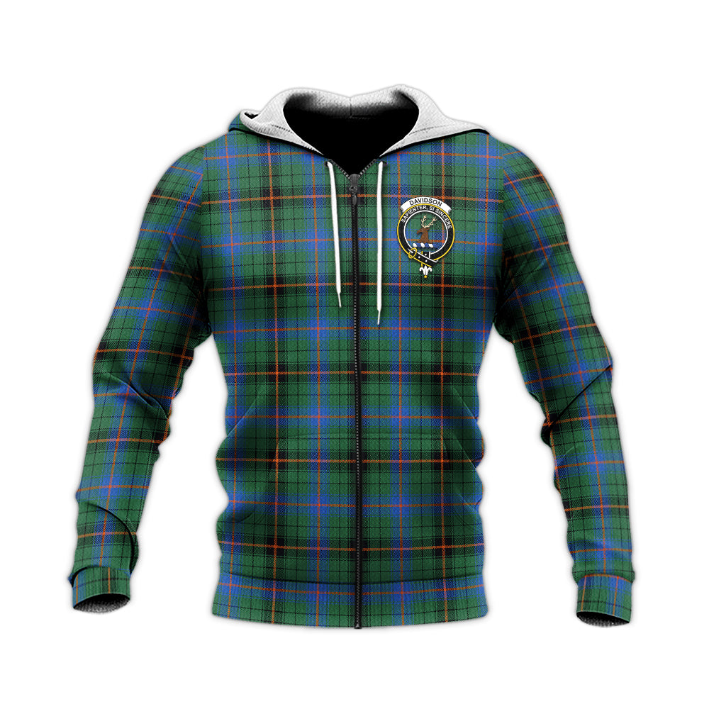 davidson-ancient-tartan-knitted-hoodie-with-family-crest