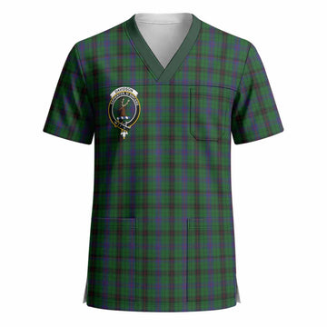 Davidson Crest Tartan Scrub Top - Tartan Vibes Clothing