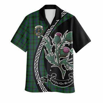 Davidson Family Crest Tartan Hawaiian Shirt Alba Thistle Inspired