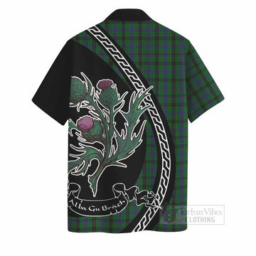 Davidson Family Crest Tartan Hawaiian Shirt Alba Thistle Inspired