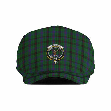Davidson Family Crest Tartan Jeff Cap, Tartan Flat Cap