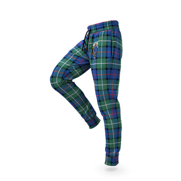 Davidson of Tulloch Tartan Joggers Pants with Family Crest